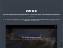 Tablet Screenshot of manyhandsproductions.com